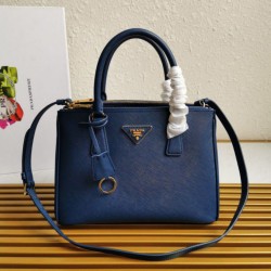 Replica Borsa a mano Prada Galleria Saffiano piccola/media/grande Blu