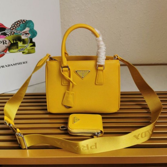 Replica Borsa a mano Prada Galleria Saffiano piccola/media/grande Giallo Imitazioni Replica Borsa a mano Prada Galleria Saffiano piccola/media/grande Giallo