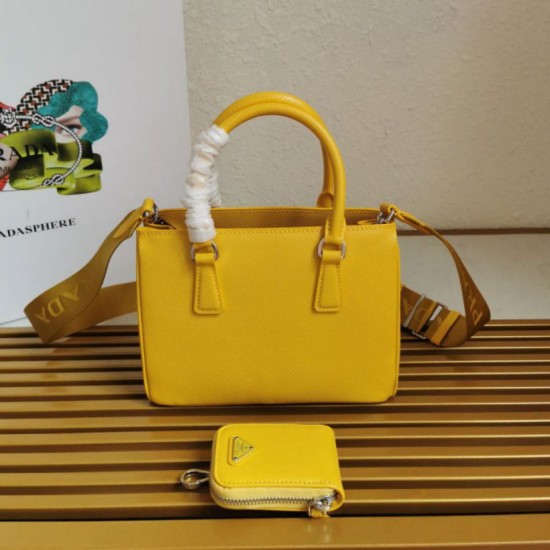 Replica Borsa a mano Prada Galleria Saffiano piccola/media/grande Giallo Imitazioni Replica Borsa a mano Prada Galleria Saffiano piccola/media/grande Giallo