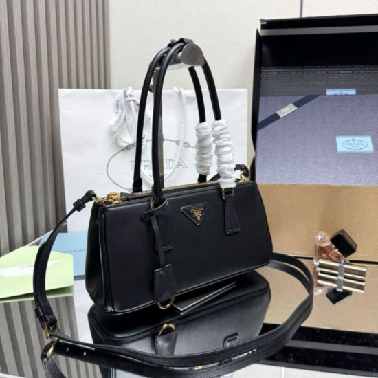 Replica Borsa tote media Prada Galleria Saffiano 1BA457 nero Imitazioni Replica Borsa tote media Prada Galleria Saffiano 1BA457 nero