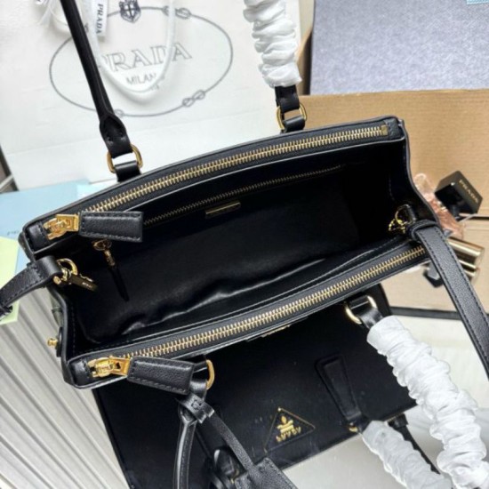 Replica Borsa tote media Prada Galleria Saffiano 1BA457 nero Imitazioni Replica Borsa tote media Prada Galleria Saffiano 1BA457 nero