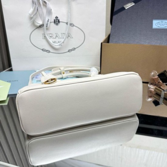 Replica Borsa tote media Prada Galleria Saffiano 1BA457 Bianco Imitazioni Replica Borsa tote media Prada Galleria Saffiano 1BA457 Bianco