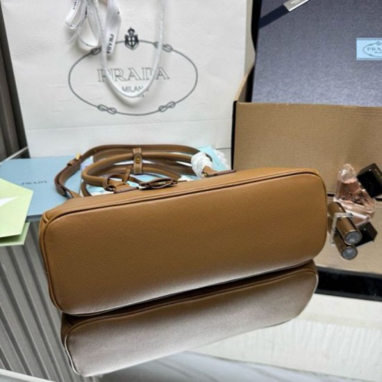 Replica Borse tote media Prada Galleria Saffiano 1BA457 Marrone Imitazioni Replica Borse tote media Prada Galleria Saffiano 1BA457 Marrone
