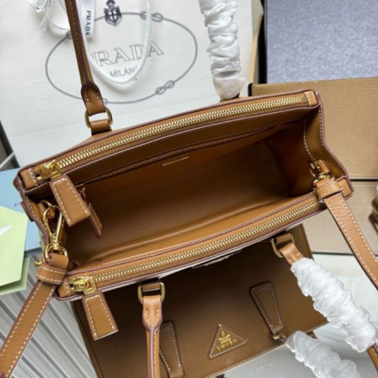 Replica Borse tote media Prada Galleria Saffiano 1BA457 Marrone Imitazioni Replica Borse tote media Prada Galleria Saffiano 1BA457 Marrone