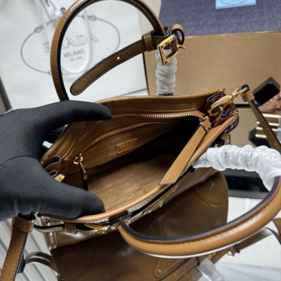 Replica Borsa a mano Prada Bonnie mini 1BA486 Marrone Imitazioni Replica Borsa a mano Prada Bonnie mini 1BA486 Marrone