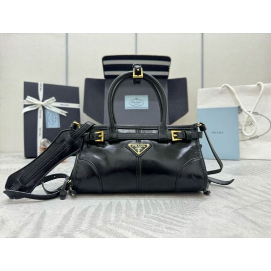 Replica Borsa a mano Prada Bonnie mini 1BA486 Nero Imitazioni Replica Borsa a mano Prada Bonnie mini 1BA486 Nero