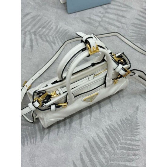 Replica borse griffate a mano Prada Bonnie mini 1BA486 Bianco