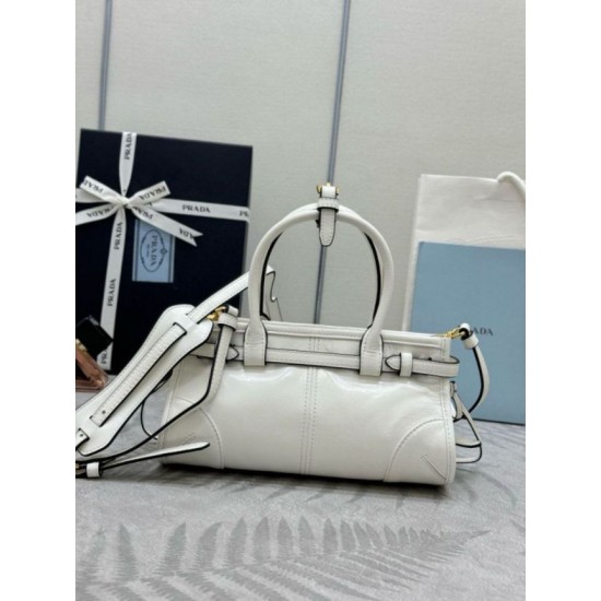 Replica borse griffate a mano Prada Bonnie mini 1BA486 Bianco