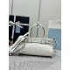 Replica borse griffate a mano Prada Bonnie mini 1BA486 Bianco