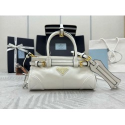 Borse a mano Prada Bonnie mini 1BA486 Bianco