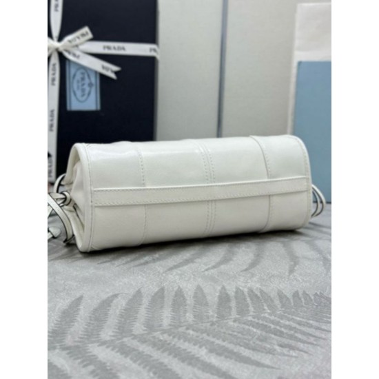 Replica borse griffate a mano Prada Bonnie mini 1BA486 Bianco