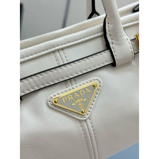 Replica borse griffate a mano Prada Bonnie mini 1BA486 Bianco