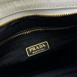 Replica borse griffate a mano Prada Bonnie mini 1BA486 Bianco