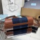 Replica Borsa  1:1 a mano Prada Bonnie mini 1BA486 Blu/Marrone