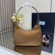 Replica Borsa hobo mini Prada Re-Edition 2005 Re-Nylon Saffiano 1N204M Marrone Imitazioni Replica Borsa hobo mini Prada Re-Edition 2005 Re-Nylon Saffiano 1N204M Marrone