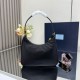 Replica Borsa hobo mini Prada Re-Edition 2005 Re-Nylon Saffiano 1N204M Nero