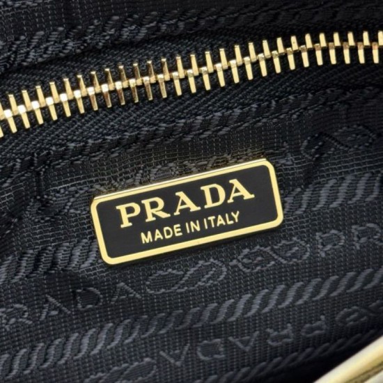 Replica Borsa hobo mini Prada Re-Edition 2005 Re-Nylon Saffiano 1N204M Nero