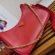 Replica borse griffate a mano/borsa hobo Saffiano Prada Re-Edition 2005 Rosso Imitazioni Replica borse griffate a mano/borsa hobo Saffiano Prada Re-Edition 2005 Rosso