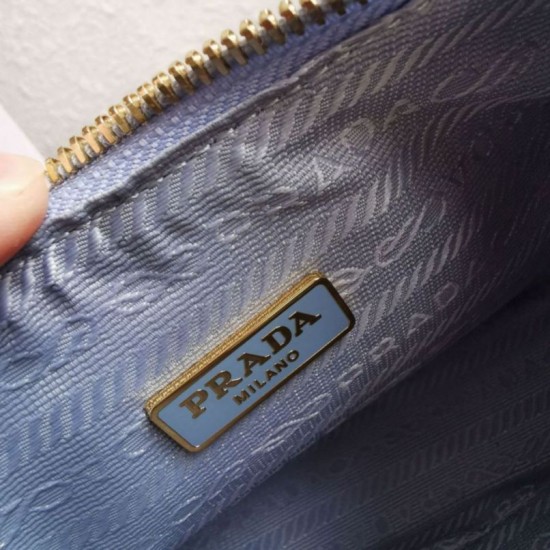 Replica Borsa a mano/borsa hobo Saffiano Prada Re-Edition 2005 Blu Imitazioni Replica Borsa a mano/borsa hobo Saffiano Prada Re-Edition 2005 Blu