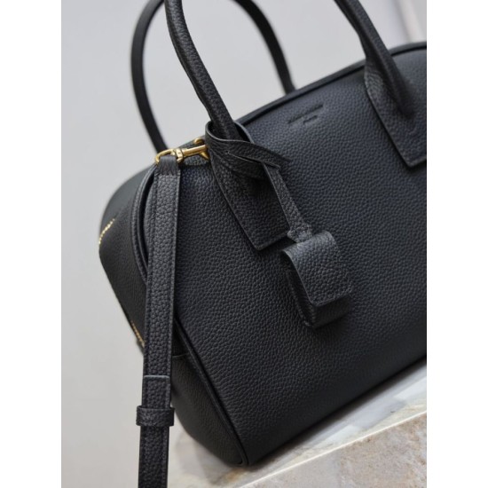 Replica Bora Pari a mano piccola Sac De Jour Boston YSL Saint Laurent nera grana Imitazioni Replica Bora Pari a mano piccola Sac De Jour Boston YSL Saint Laurent nera grana