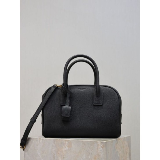 Replica Bora Pari a mano piccola Sac De Jour Boston YSL Saint Laurent nera grana Imitazioni Replica Bora Pari a mano piccola Sac De Jour Boston YSL Saint Laurent nera grana