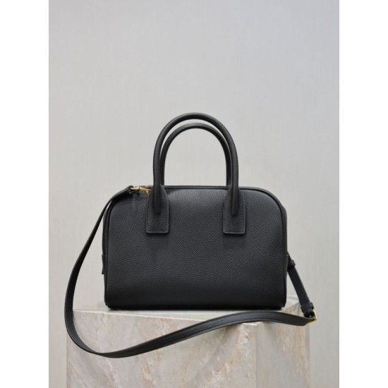 Replica Bora Pari a mano piccola Sac De Jour Boston YSL Saint Laurent nera grana Imitazioni Replica Bora Pari a mano piccola Sac De Jour Boston YSL Saint Laurent nera grana