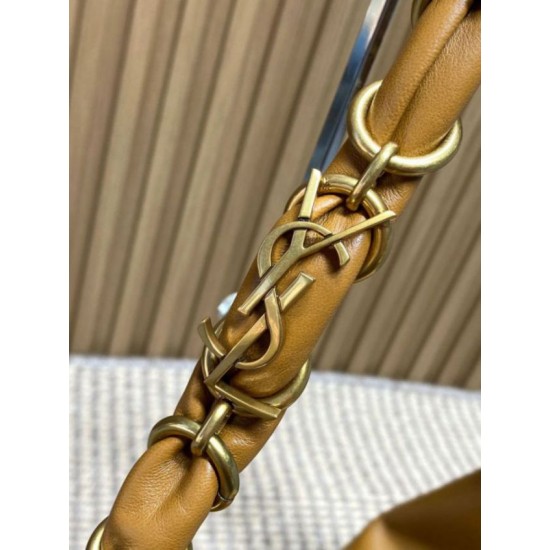 Replica Borse Firmate a tracolla YSL Saint Laurent Amalia Hobo marrone Imitazioni Replica Borse Firmate a tracolla YSL Saint Laurent Amalia Hobo marrone