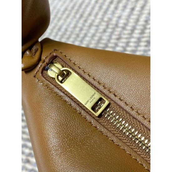 Replica Borse Firmate a tracolla YSL Saint Laurent Amalia Hobo marrone Imitazioni Replica Borse Firmate a tracolla YSL Saint Laurent Amalia Hobo marrone