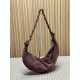 Replica Borsa a tracolla Hobo YSL Saint Laurent Amalia croissant Caffè Imitazioni Replica Borsa a tracolla Hobo YSL Saint Laurent Amalia croissant Caffè