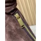 Replica Borsa a tracolla Hobo YSL Saint Laurent Amalia croissant Caffè Imitazioni Replica Borsa a tracolla Hobo YSL Saint Laurent Amalia croissant Caffè