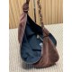Replica Borsa a tracolla Hobo YSL Saint Laurent Amalia croissant Caffè Imitazioni Replica Borsa a tracolla Hobo YSL Saint Laurent Amalia croissant Caffè