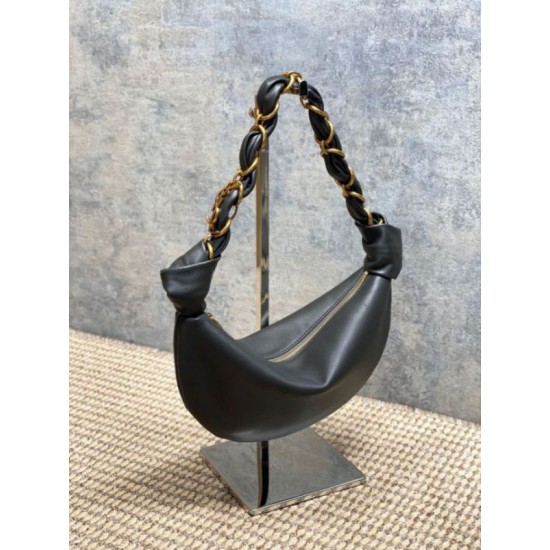 Replica Borse mini hobo Amalia YSL Saint Laurent Nero Imitazioni Replica Borse mini hobo Amalia YSL Saint Laurent Nero
