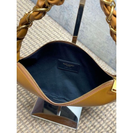 Replica Borsa mini hobo Amalia YSL Saint Laurent marrone