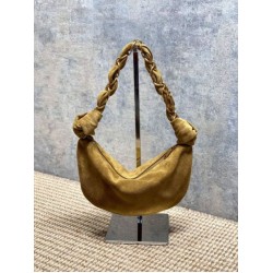 Borsa mini hobo Amalia YSL Saint Laurent Grigio scamosciato