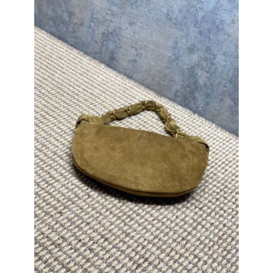 Replica Borsa mini hobo Amalia YSL Saint Laurent Grigio scamosciato Imitazioni Replica Borsa mini hobo Amalia YSL Saint Laurent Grigio scamosciato