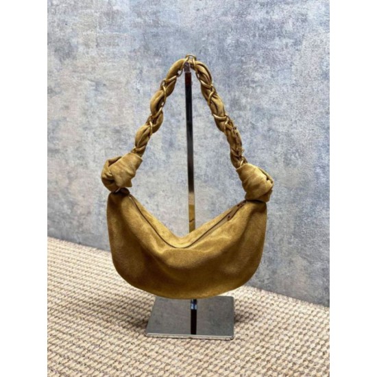 Replica Borsa mini hobo Amalia YSL Saint Laurent Grigio scamosciato Imitazioni Replica Borsa mini hobo Amalia YSL Saint Laurent Grigio scamosciato