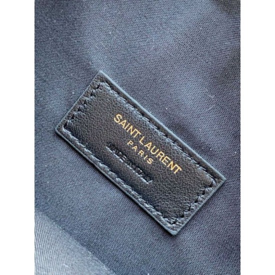 Replica Borsa mini hobo Amalia YSL Saint Laurent Grigio scamosciato Imitazioni Replica Borsa mini hobo Amalia YSL Saint Laurent Grigio scamosciato