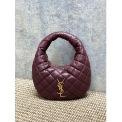 Borsa Piccola Tote YSL Saint Laurent Icarino Cassandre nappa trapuntata Maroon