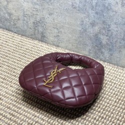 Replica Borsa Piccola Tote YSL Saint Laurent Icarino Cassandre nappa trapuntata Maroon