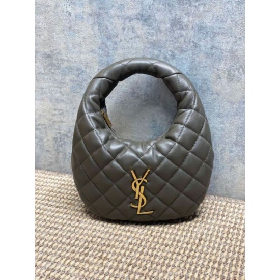 Replica Borsa Piccola Tote YSL Saint Laurent Icarino Cassandre nappa trapuntata Grigio Imitazioni Replica Borsa Piccola Tote YSL Saint Laurent Icarino Cassandre nappa trapuntata Grigio