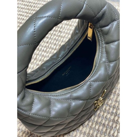 Replica Borsa Piccola Tote YSL Saint Laurent Icarino Cassandre nappa trapuntata Grigio Imitazioni Replica Borsa Piccola Tote YSL Saint Laurent Icarino Cassandre nappa trapuntata Grigio