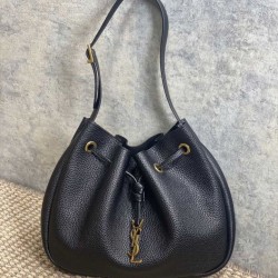 Replica Borse Firmate  hobo piccola YSL Saint Laurent Paris VII nera goffrata