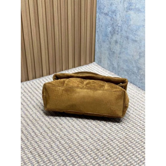 Replica Borse a tracolla media YSL Saint Laurent Toy puffer cammello scamosciata Imitazioni Replica Borse a tracolla media YSL Saint Laurent Toy puffer cammello scamosciata