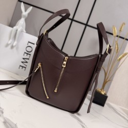 Borsa tote media classica Loewe Hammock Flip Marrone Borsa tote media classica Loewe Hammock Flip Marrone