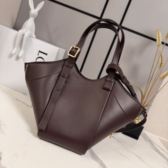 Replica Borsa tote media classica Loewe Hammock Flip Marrone Imitazioni Replica Borsa tote media classica Loewe Hammock Flip Marrone