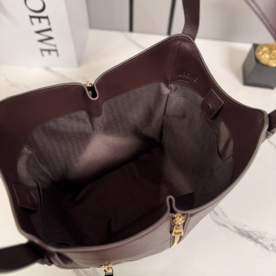 Replica Borsa tote media classica Loewe Hammock Flip Marrone Imitazioni Replica Borsa tote media classica Loewe Hammock Flip Marrone