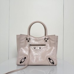 Replica Borsa tote verticale piccola Balenciaga Le City Albicocca