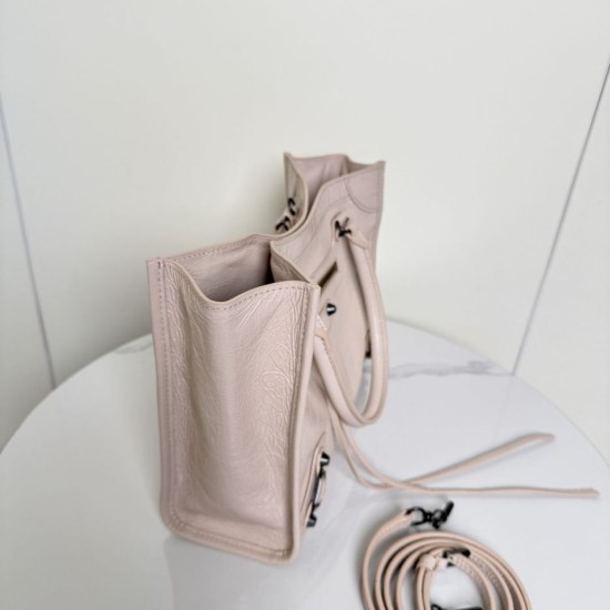 Replica Borsa tote verticale piccola Balenciaga Le City Albicocca Imitazioni Replica Borsa tote verticale piccola Balenciaga Le City Albicocca