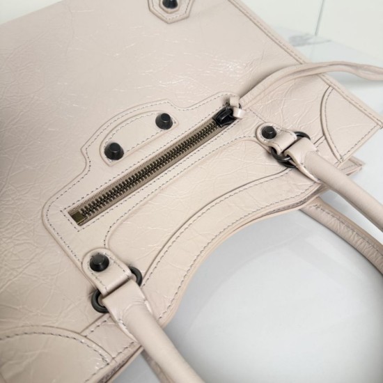 Replica Borsa tote verticale piccola Balenciaga Le City Albicocca Imitazioni Replica Borsa tote verticale piccola Balenciaga Le City Albicocca