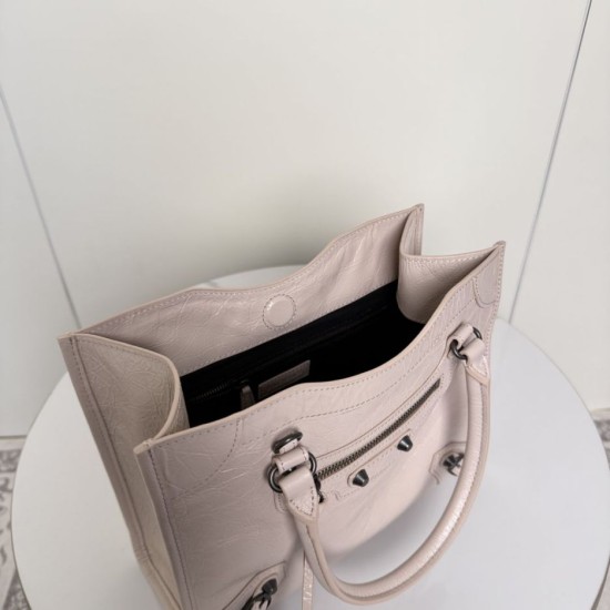 Replica Borsa tote verticale piccola Balenciaga Le City Albicocca Imitazioni Replica Borsa tote verticale piccola Balenciaga Le City Albicocca